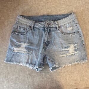 Distressed Denim Women Shorts